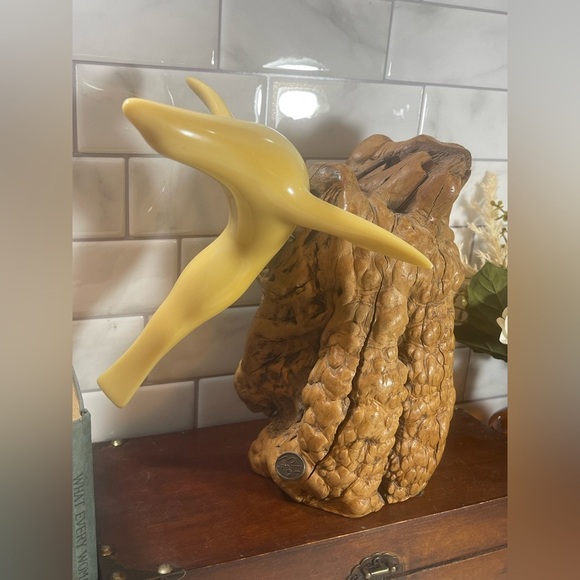 Large John Perry Single Seal On Drift Wood Sculpture - Picture 2 of 14